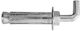 Cârlig drept cu pin din oțel 12*80mm M8 Pin S12*80h