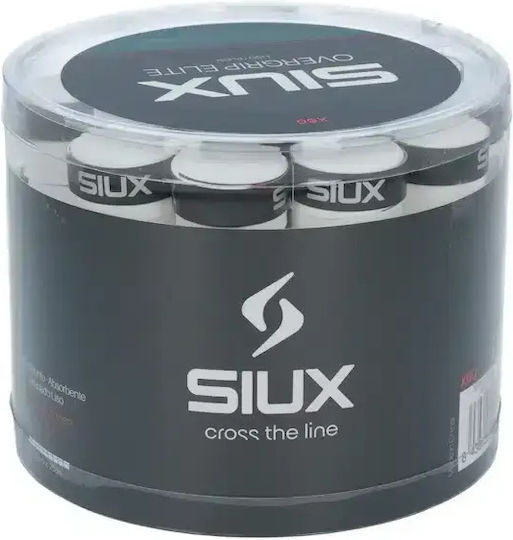 Siux Padel Overgrip Elite Pack 60 Pieces Black White