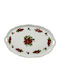 Cryspo Trio Christmas Platter Flowers & Branches
