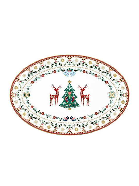 Easylife Christmas Porcelain Platter 35x23.5cm