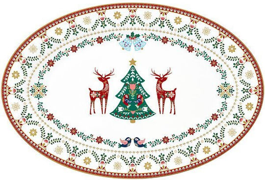 Easylife Christmas Porcelain Platter 35x23.5cm