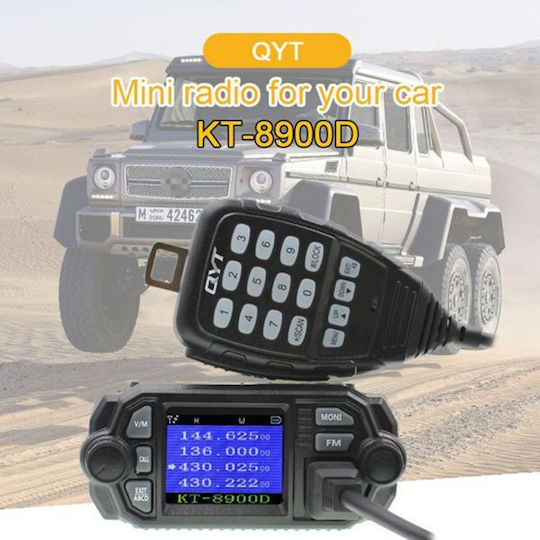Qyt Kt-8900d Mini De Dublă Bandă Portabil Pompodectător Auto Vhf Uhf Ez2837