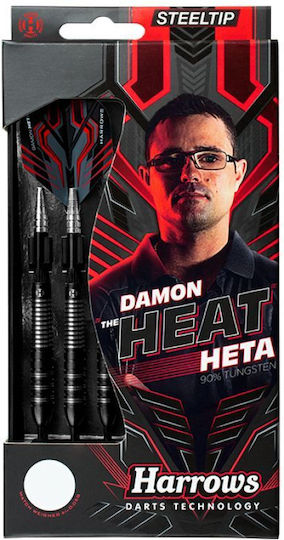 Harrows Damon Heta 90% Steeltip Darts Hs-tnk-000016452 Black