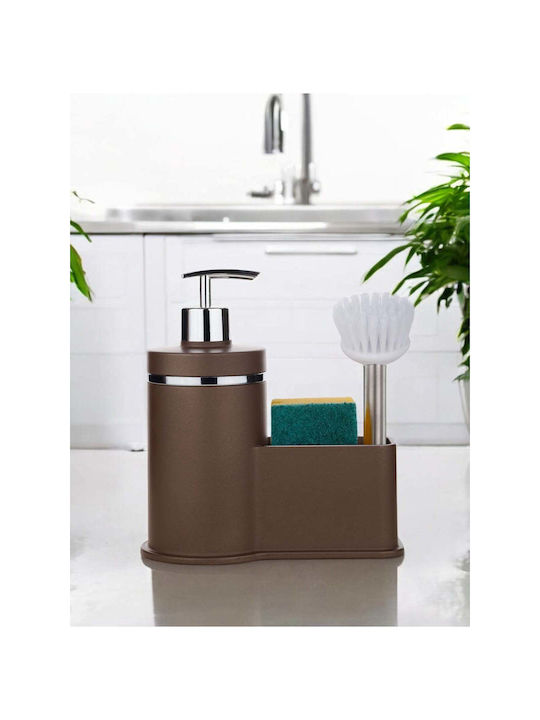 SteweHome Dispenser Κουζίνας Μεταλλικό Καφέ 300ml