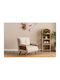 Polyrthrona Bett Beige 77x70x82cm