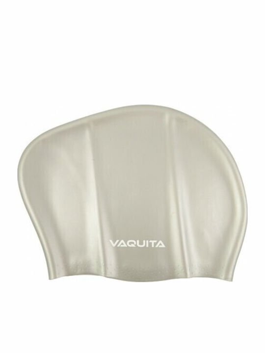 Vaquita Adult Swimming Cap Silicone Silver