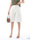 Women's Linen Bermuda White