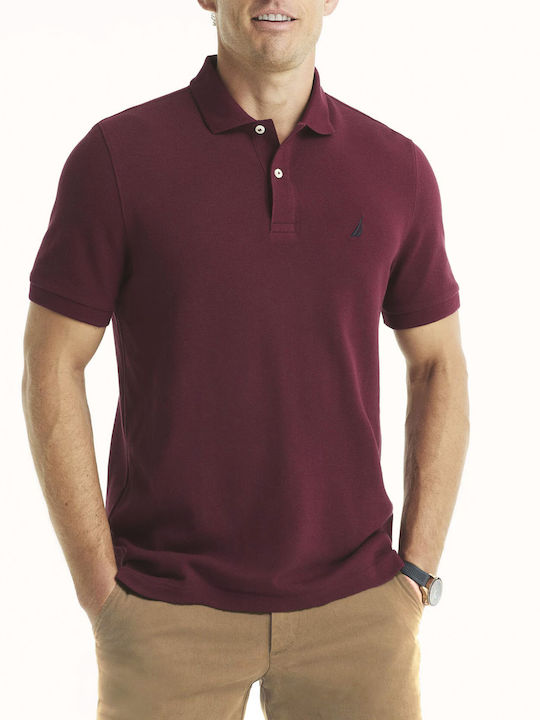 Nautica Polo Μπλούζα Κοντομάνικη Μπορντό