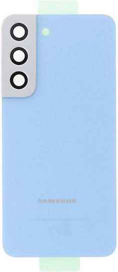 Samsung S901b Galaxy S22 Battery Cover + Adhesive + Camera Lens Blue Oem