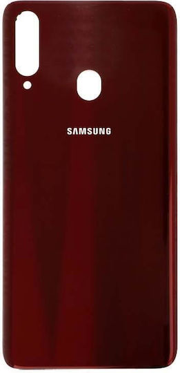 Samsung A207f Galaxy A20s Battery Cover + Adhesive Red Original