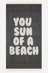 Sun of a Beach Плажна Кърпа-Парео Черна Sun of a Beach Плажна Кърпа-Парео Черна