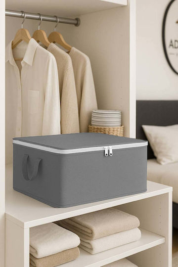 SteweHome Clothing Storage Case for Blanket/Duvet / Clothes in Grey Colour 45x65cm 10pcs