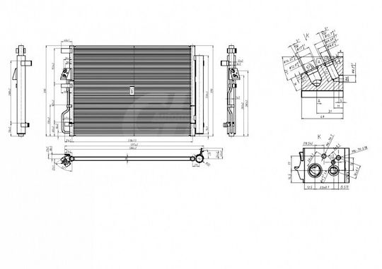 Hart Radiator Air Condition Auto pentru Hyundai Tucson