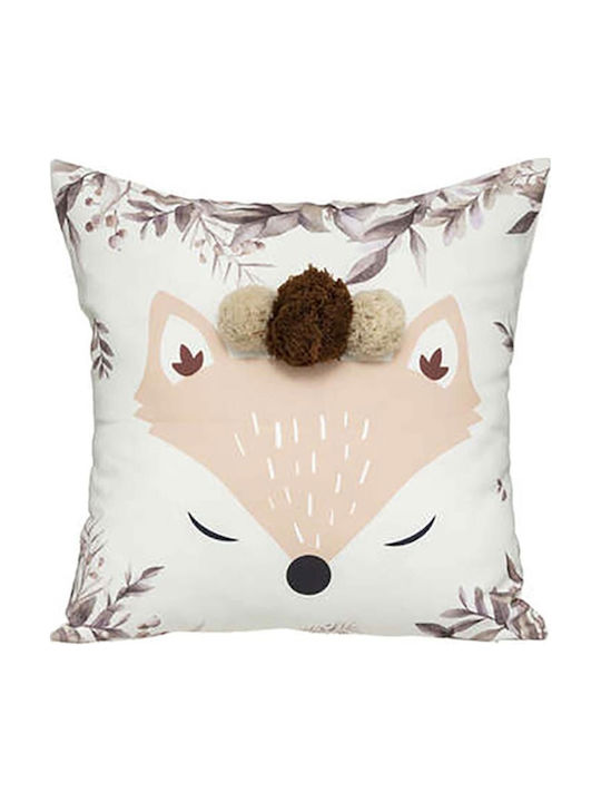 Atmosphera Kids Decorative Fox Pillow Multicolour 39x39cm