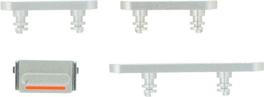 Apple iPhone 12 12 Mini Set Taste Power Volum Mute și Laterale Alb Original