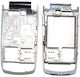 Nokia 6600f Frame Middle C Cover Silver Purple Original