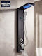 Naron Hydromassage Shower Column 120cm Black