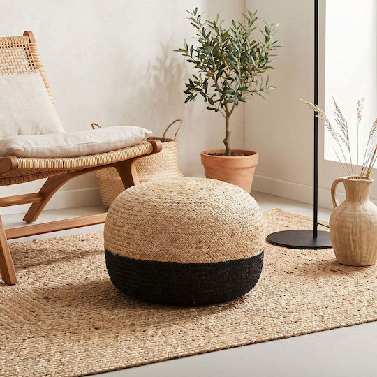 Inart Sitzsäcke & Poufs Μαξιλάρα Schwarz 40x40x30cm