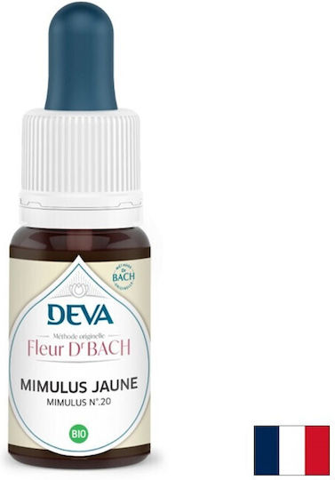 Picături Esențe Florale Mimulus Bach Frică Nr 20 15 Ml