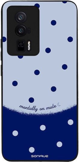 Калъф Sonique Delulu Polka Era Series Xiaomi Poco F5 Pro 5g Син Ментално