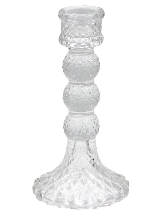Keskor Glass Candle Holder in Transparent Color 8x8x15.5cm