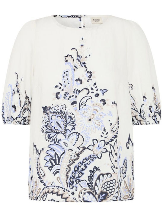 Fransa Women's Blouse Ecru
