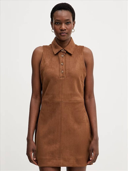 DKNY Лятна рокля-риза Кафяв