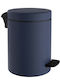 Pam & Co Metallischer Badezimmer Mülleimer Soft Close 5l Blau