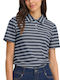 Women's Short Sleeve Striped Blue