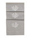 Nakas Concept Hand Towel 35x55cm Grey 3 Pieces