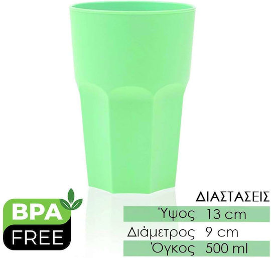 Green Pahar Din Plastic 500ml xr16580 Green Pahar Din Plastic 500ml xr16580