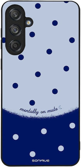 Sonique Delulu Polka Era Series Samsung Galaxy M55 5g Blue Mobile Phone Case