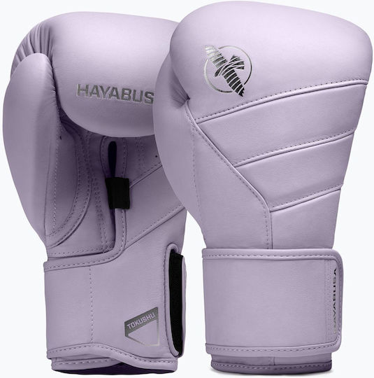 Hayabusa Mănuși de box din piele pentru competiție Violet