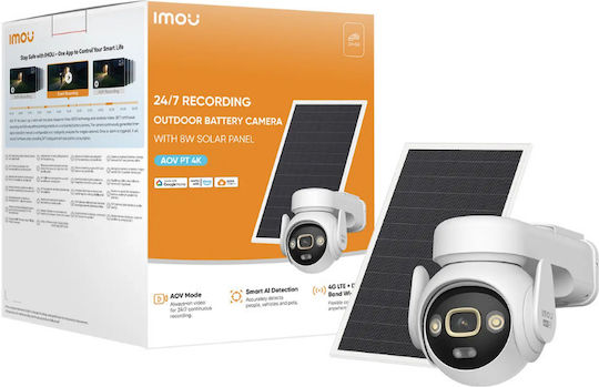 Imou IPC-SA7E-T-8M1T3/ IP Κάμερα Παρακολούθησης Wi-Fi/4G 4K Αδιάβροχη Μπαταρίας με Αμφίδρομη Επικοινωνία και Φακό 3.6mm