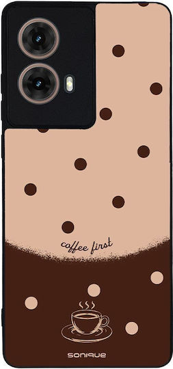 Калъф Sonique Delulu Polka Era Series Motorola Moto G85 5g Кафяв First