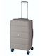 Dielle Medium Hard Gray Travel Suitcase Height 67cm