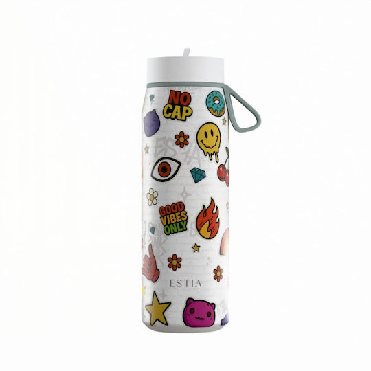 Estia Pulse Save The Aegean Recyclable Thermos Bottle Stainless Steel BPA Free 500ml Urban Vibes