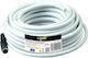 Heitech Καλώδιο Κεραίας Coax male - Coax female Λευκό 10m 00919992 1τμχ