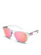 Smith Unisex Sunglasses With Transparent Frame And Transparent Polarized Mirror Lens