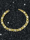 Peach Jewelry Hand Schellen Vergoldet mit Zirkon