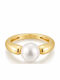 Ania Haie Women's Ring with Pearls Made of Gold Plated Silver