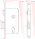 Recessed Lock Left