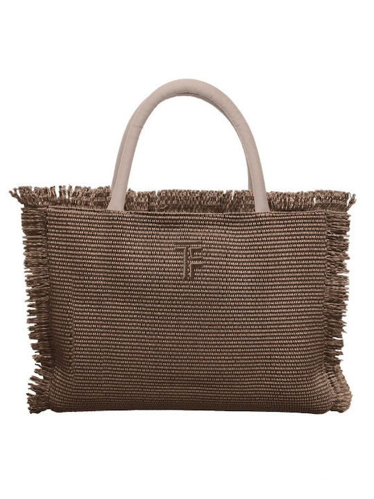 Feel & Touch Terrycloth Brown Beach Bag