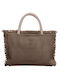 Feel & Touch Terrycloth Brown Beach Bag