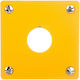Front Plate Flush Mounting 1-hole Yellow 22mm M22-ey1 216542