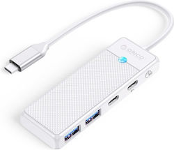 Orico USB хъб 4 порта (USB-C) PAPW2AC-C3