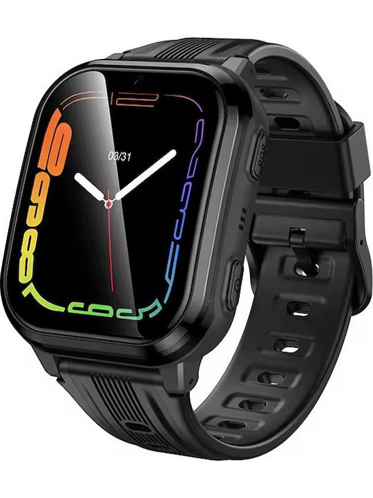 Hoco Kids' Smartwatch 4G with GPS & Camera Black