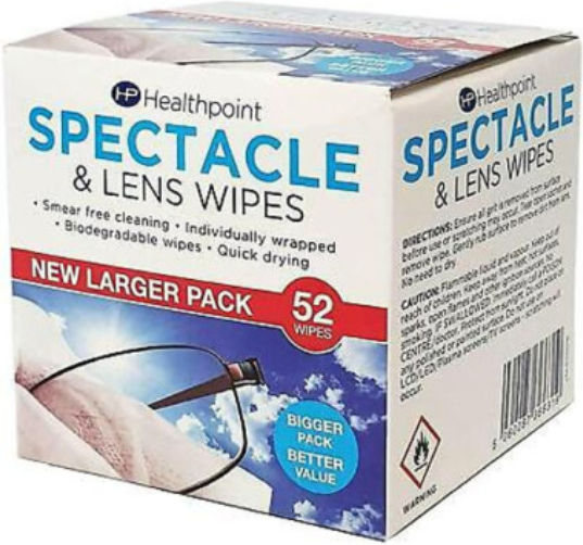 Healthpoint Lens Wipes&spectacle Extra Value Pack 52τμχ