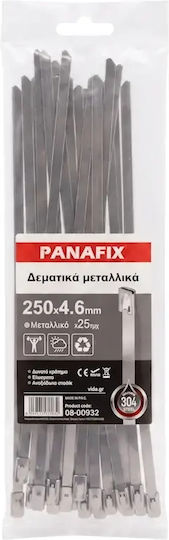 Panafix Δεματικά Καλωδίων Πλαστικά 250mmx4.6mm (25τμχ) 08-00932