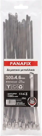Panafix Plastic Cable Ties 300mmx4.6mm 25pcs 08-00933